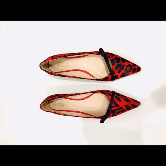 Jojo shoes animal print pointed toe flats - Picture 1 of 3